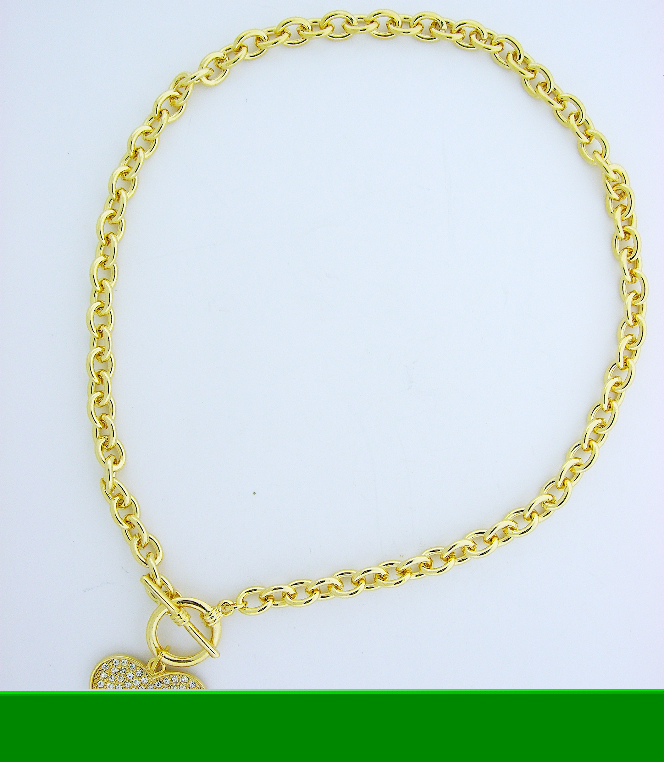 Exquisite gold heart necklace with intricate detailing