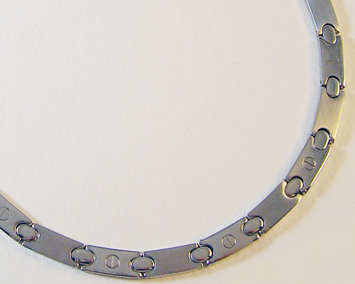 High polished Men's Stainless Steel Necklace showcasing modern masculine design