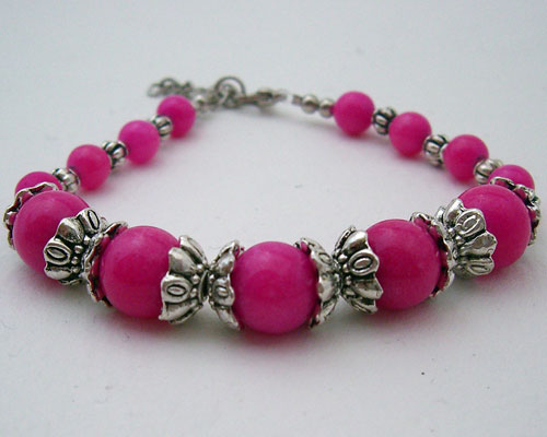 Mulberry Beaded Tibet Silver Bracelet showcasing high-quality sterling silver and intricate beadwork